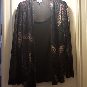 JM collection tunic eith attached jacket